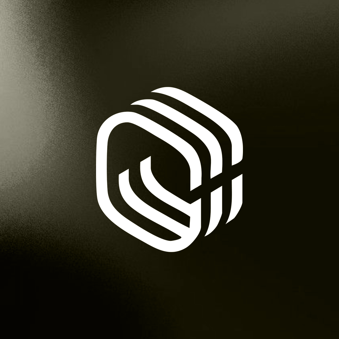 Símbolo da Cut Creative sobre fundo escuro texturizado
